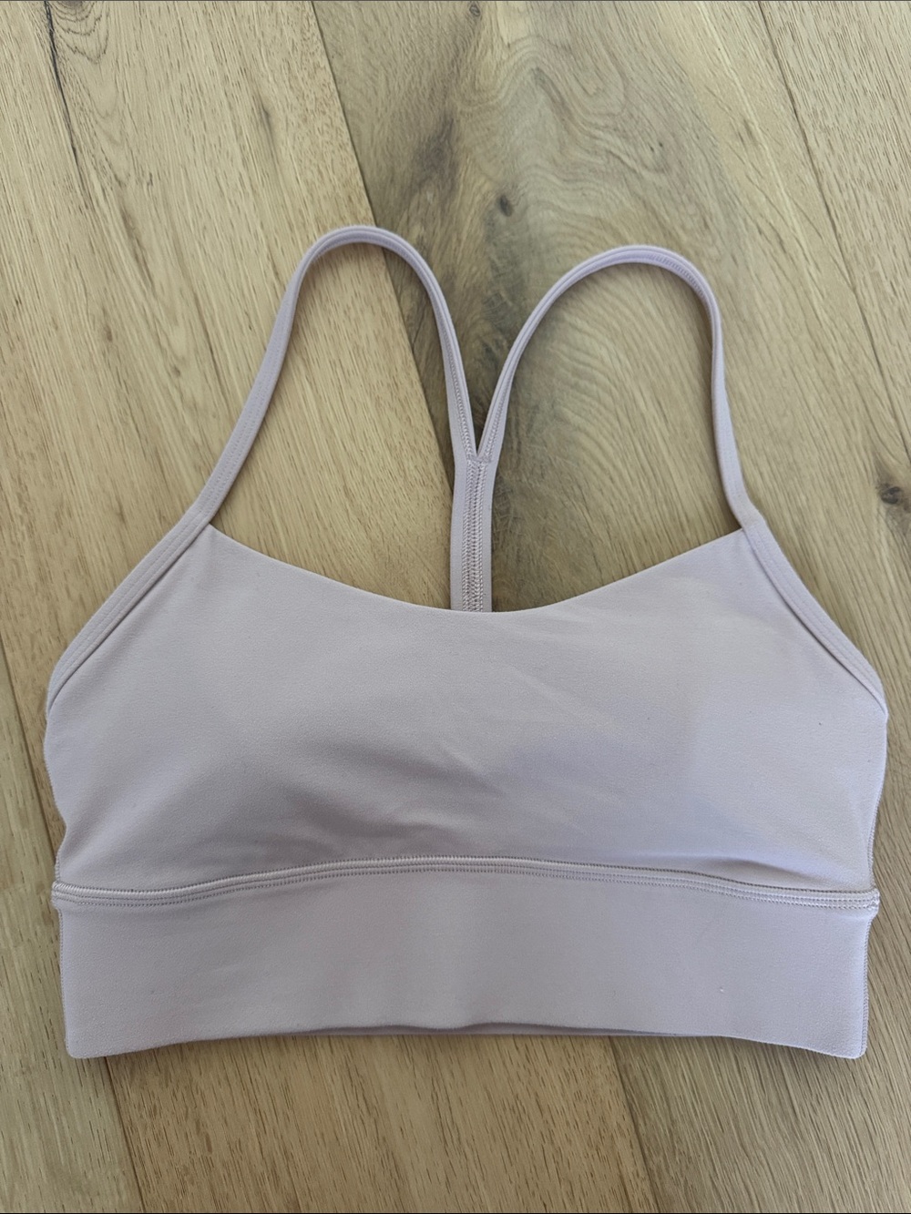 lululemon athletica Light Mauve Seamless Strappy Sports Bra